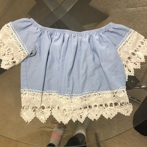 Majora off the shoulder crop top